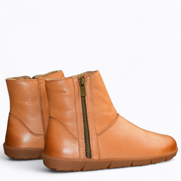 Thaliva Women's Red Leather Barefoot Boots