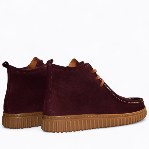 Dalorin Women's Burgundy Leather Boots