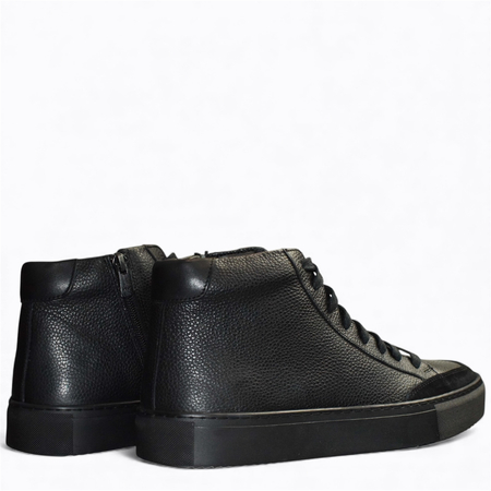 Czarne trzewiki męskie Elinder