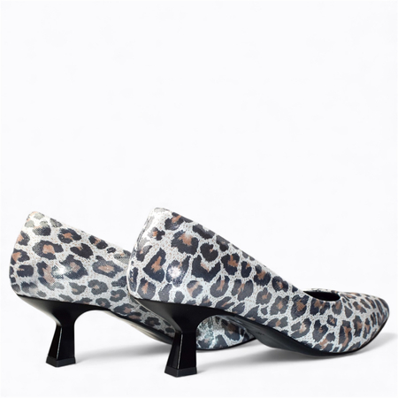 SKÓRZANE SREBRNE CZÓŁENKA DAMSKIE SIMETTA