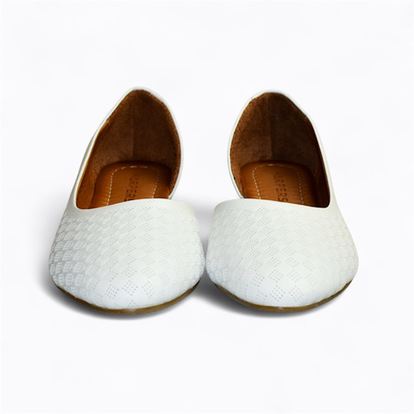Ollinda Women's White Leather Low-Top Shoes