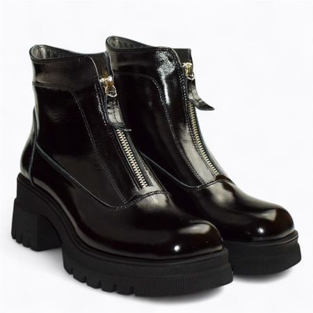 CZARNE BOTKI DAMSKIE AUVRINA