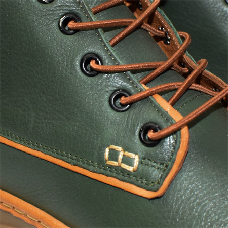 Skórzane oliwkowe trzewiki damskie Ramarin