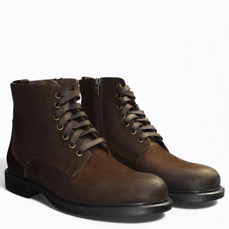 SKÓRZANE BRĄZOWE TRZEWIKI MĘSKIE LESARIO