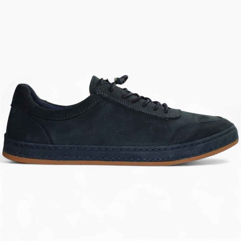 SILVIAN MEN'S NAVY BLUE LOW-TOP SHOES