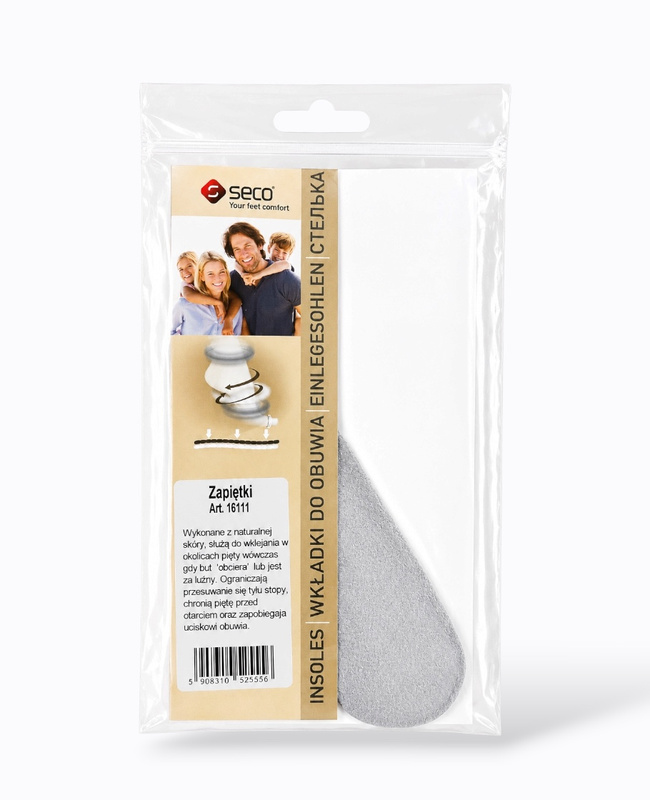 Genuine leather heel counters