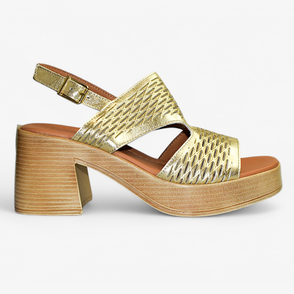 TREFFIA WOMEN'S GOLD SANDALS
