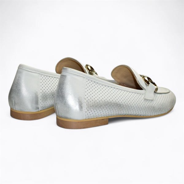 SANORA WOMEN'S SILVER LOW-CUT SHOES