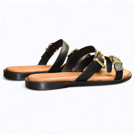 ADRIVIA BLACK WOMEN'S FLIP-FLOPS