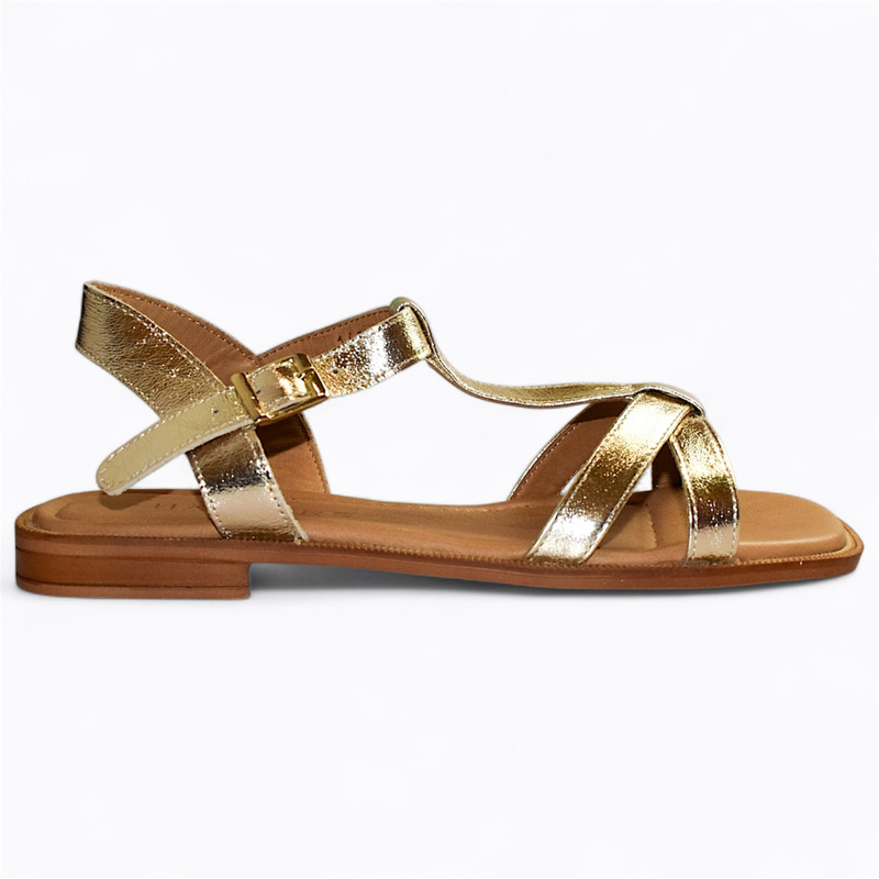 ALENCIA WOMEN'S GOLD SANDALS