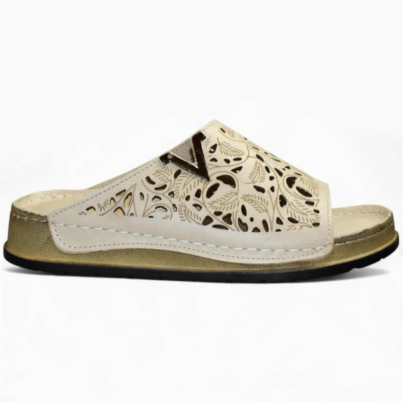 ZILVARA GRAY WOMEN'S FLIP-FLOPS