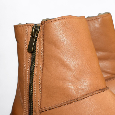 SKÓRZANE RUDE TRZEWIKI DAMSKIE BAREFOOT THALIVA