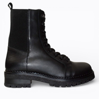 SKÓRZANE CZARNE TRZEWIKI DAMSKIE KARIANA