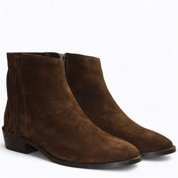 Ordelia Women's Brown Leather Cowboy Boots