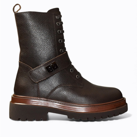 Olirina Women's Brown Leather Boots