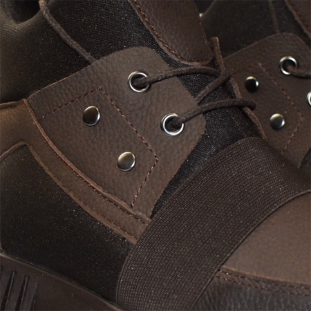 Skórzane brązowe trzewiki damskie Iselora