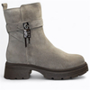 Skórzane szare botki damskie Pilenna
