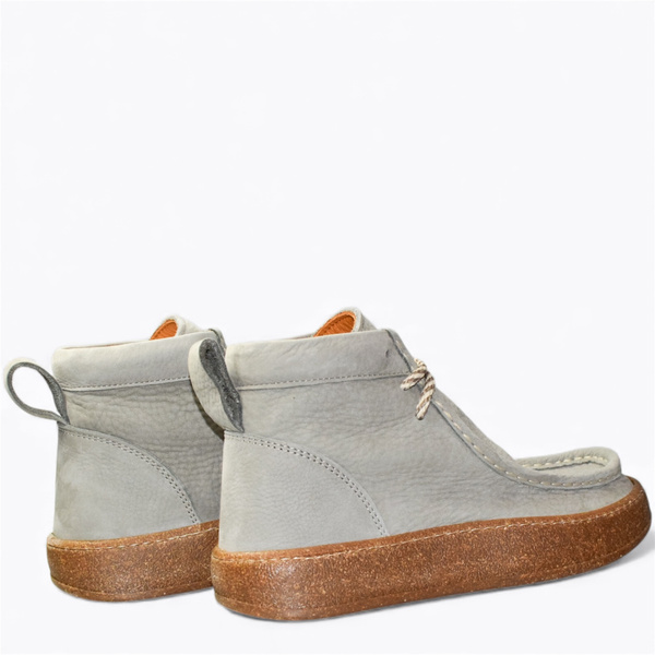 Iserlin Women's Gray Leather Boots