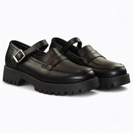 CZARNE PÓŁBUTY DAMSKIE JASLINE