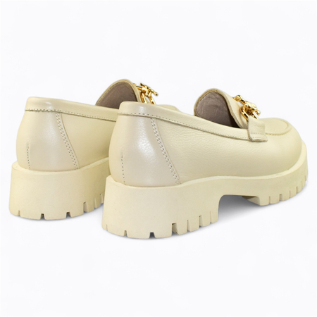 BEŻOWE PÓŁBUTY DAMSKIE NATASIA