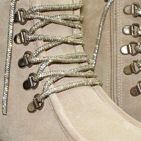 Rivka Beige Leather Women's Ankle Boots