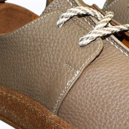 SKÓRZANE TAUPE PÓŁBUTY DAMSKIE OLIRIEN