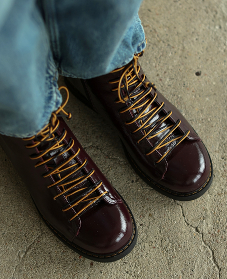 Odelisa Women's Burgundy Leather Boots