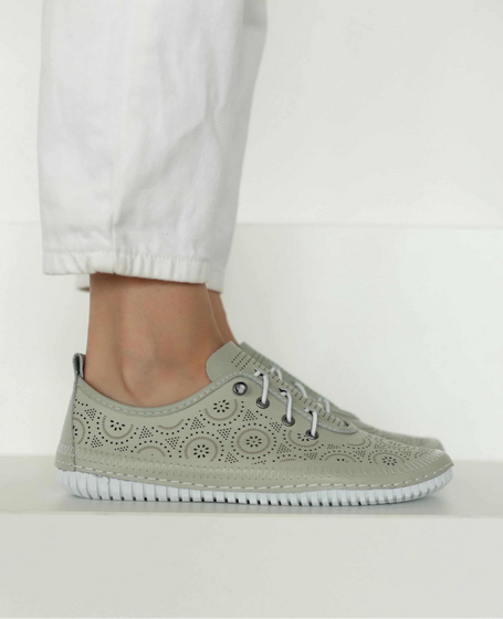 Cavelia Women's Mint-Colored Leather Loafers