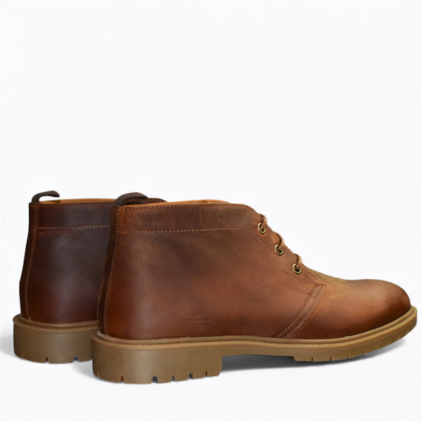 EMILSON MEN'S BROWN LEATHER BOOTS