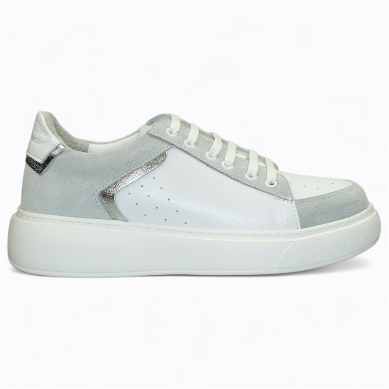 Feralda White Leather Women's Sneakers