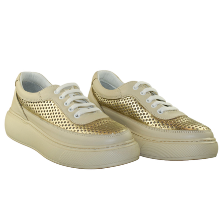 BEŻOWE SNEAKERSY DAMSKIE FILORIA