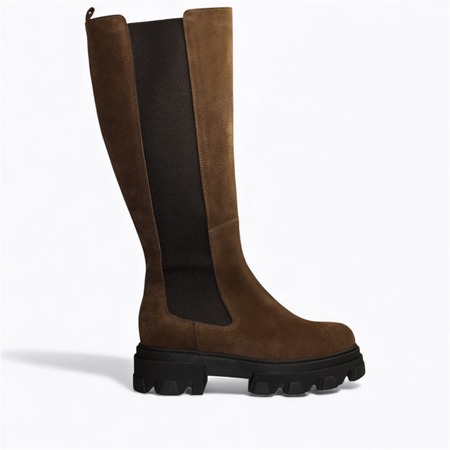 Czekoladowe kozaki damskie Norico