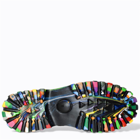 SKÓRZANE CZARNE TRZEWIKI DAMSKIE SILIONA