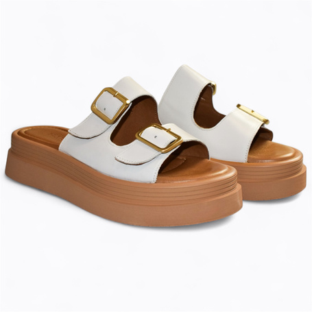 LESLIRA WHITE WOMEN'S FLIP-FLOPS