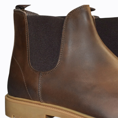 Skórzane brązowe sztyblety męskie Eldrick